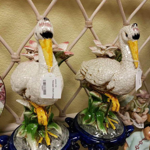 Porcelain Stork vintage