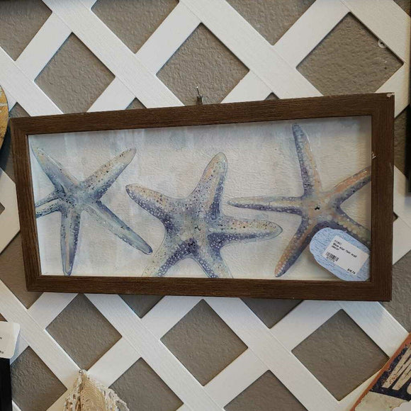 Blue star fish wall decor