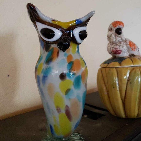 Murano Owl Vase