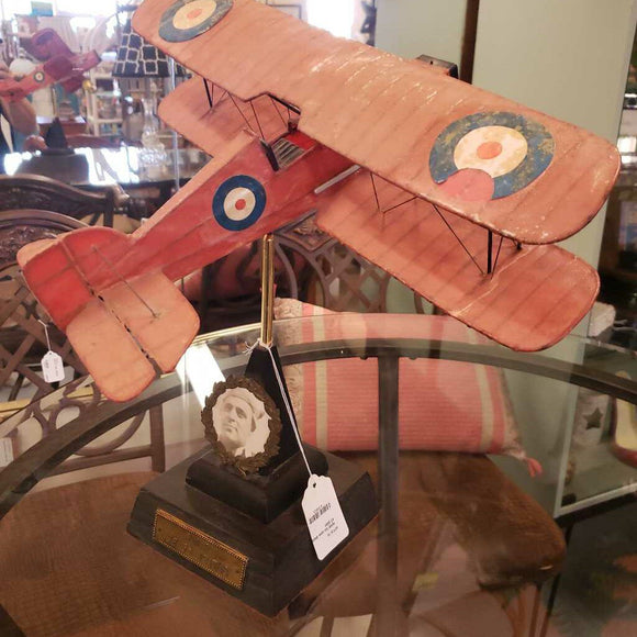 WWI Air-lane Model with picture of pilot