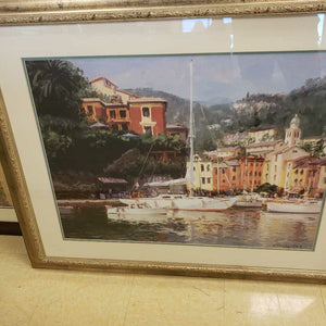 43" x 35" Framed "Portofino" Print